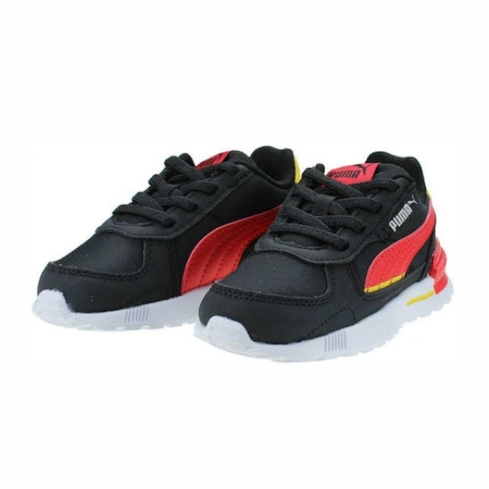 Puma Infant/Toddler Boys Graviton Tech AC INF Black/Red Sneakers Size US 5C - Picture 1 of 16